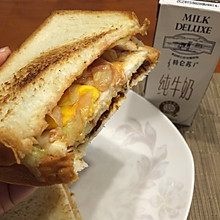 电饼铛5分钟懒人早餐三明治
