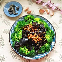 蒜蓉西兰花拌木耳#盛年锦食.忆年味#的做法图解9