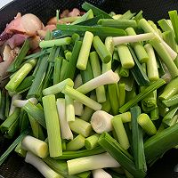 #我为奥运出食力#蒜苗炒腊肉的做法图解7