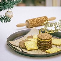 #安佳新年聚会食谱# 圣诞印花可可咖啡曲奇饼干的做法图解17