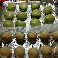 咸蛋黄牛肉松青团的做法图解3