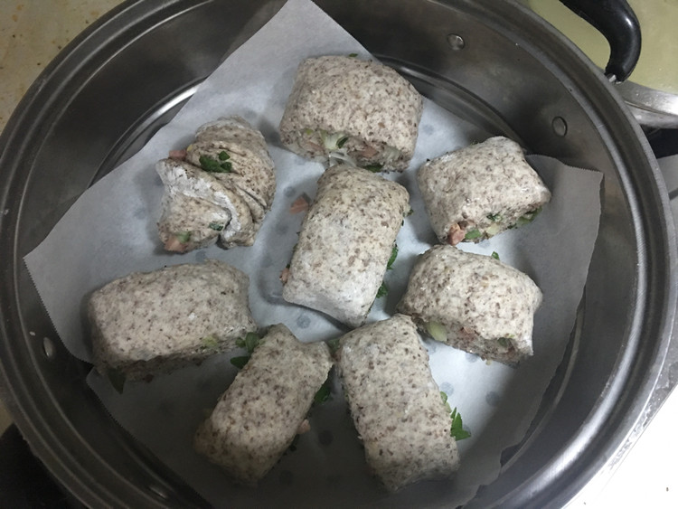 葱花火腿馒头的做法