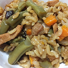五花肉焖饭