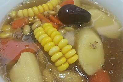 黄豆山药玉米汤（素食）