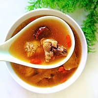 #憋在家里吃什么#松茸菌赤灵芝炖土鸡汤。的做法图解6