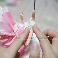 甜甜圈姑娘翻糖蛋糕#约会MOF#的做法图解21