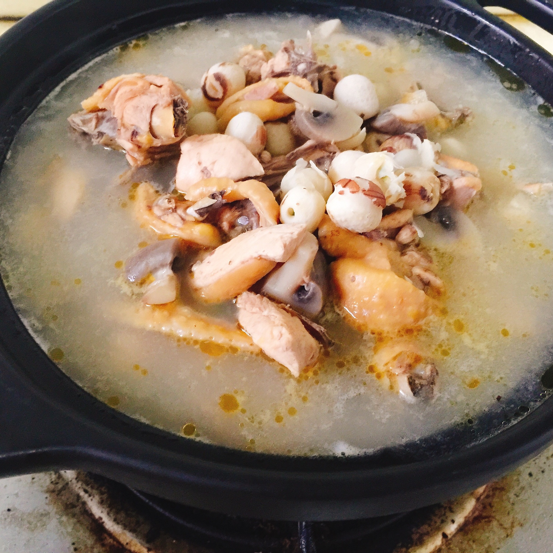 白果炖鸡汤怎么做_白果炖鸡汤的做法_豆果美食