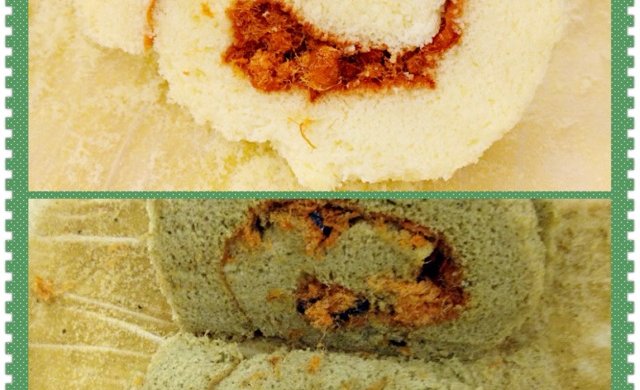 原味+绿茶双色蛋糕卷