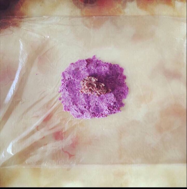 红紫薯栗子茶几巾绞的做法图解5