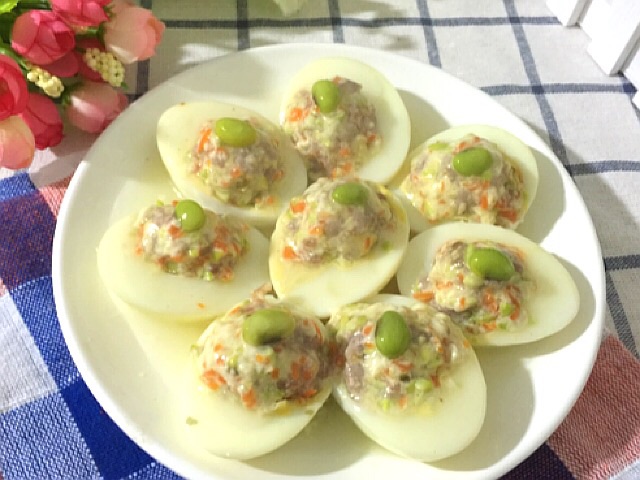 翡翠鸳鸯蛋#方太一代蒸传#的做法图解15