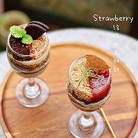 草莓控，草莓酱奶酪三色木糠杯#米饭最强CP#的做法图解19