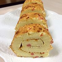 火腿肉松蛋糕卷的做法图解11
