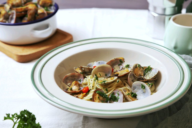 花蛤天使面的做法