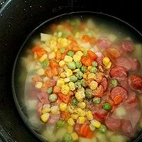 懒人香肠焖饭的做法图解4