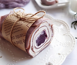奶香紫薯毛巾卷的做法