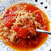 低脂低卡营养美味家常番茄炒金针菇的做法图解14