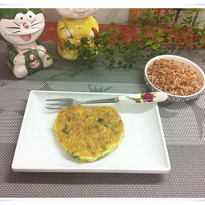 红米饭鸡蛋饼