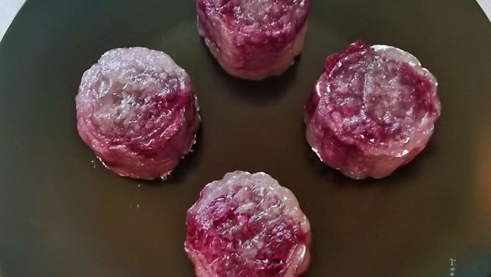 西米紫薯水晶糕
