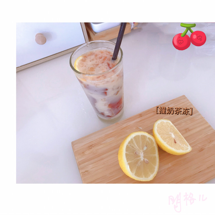 撞奶茶冻&水果果冻的做法