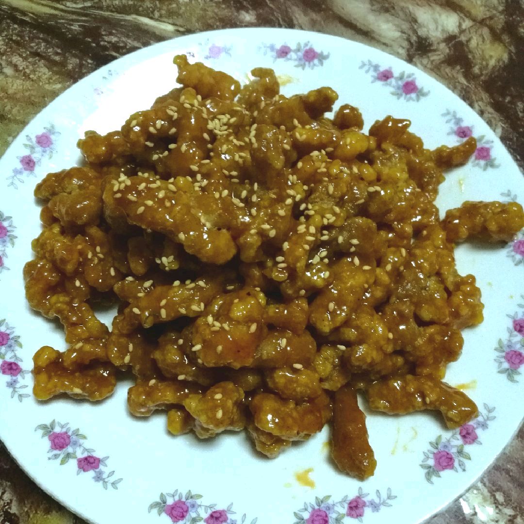 Chinese New Year's Eve family version sweet and sour pork tenderloin