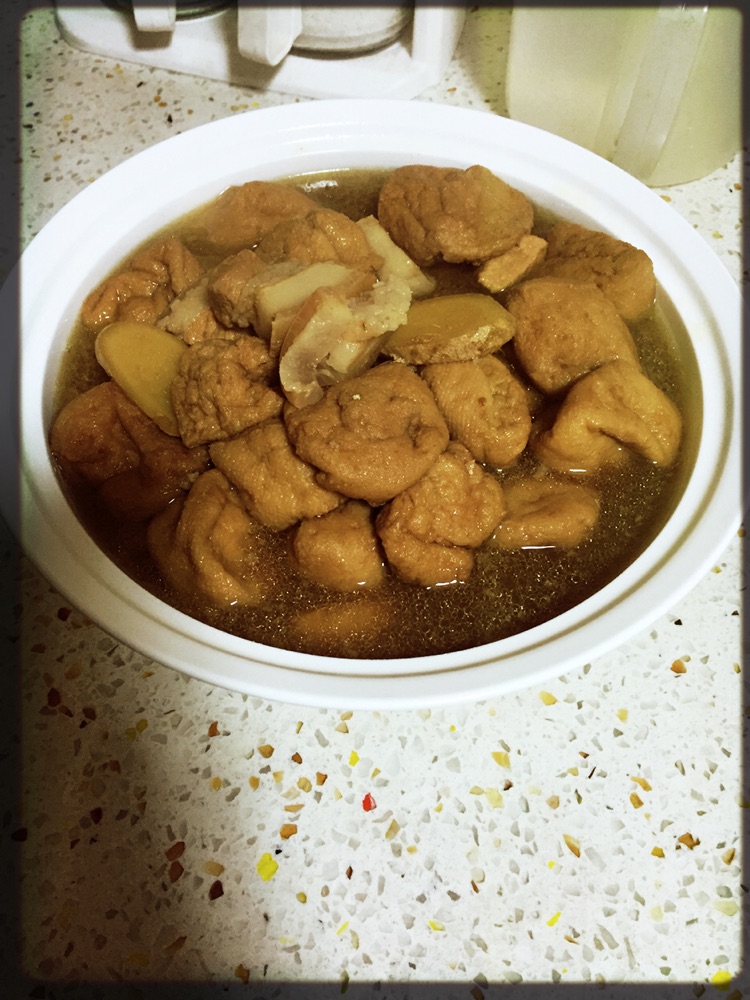 油豆腐烧肉（未使用食用油）