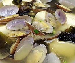 味增花蛤豆腐汤的做法