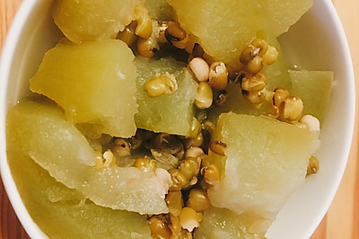 解渴减脂冬瓜薏仁绿豆汤