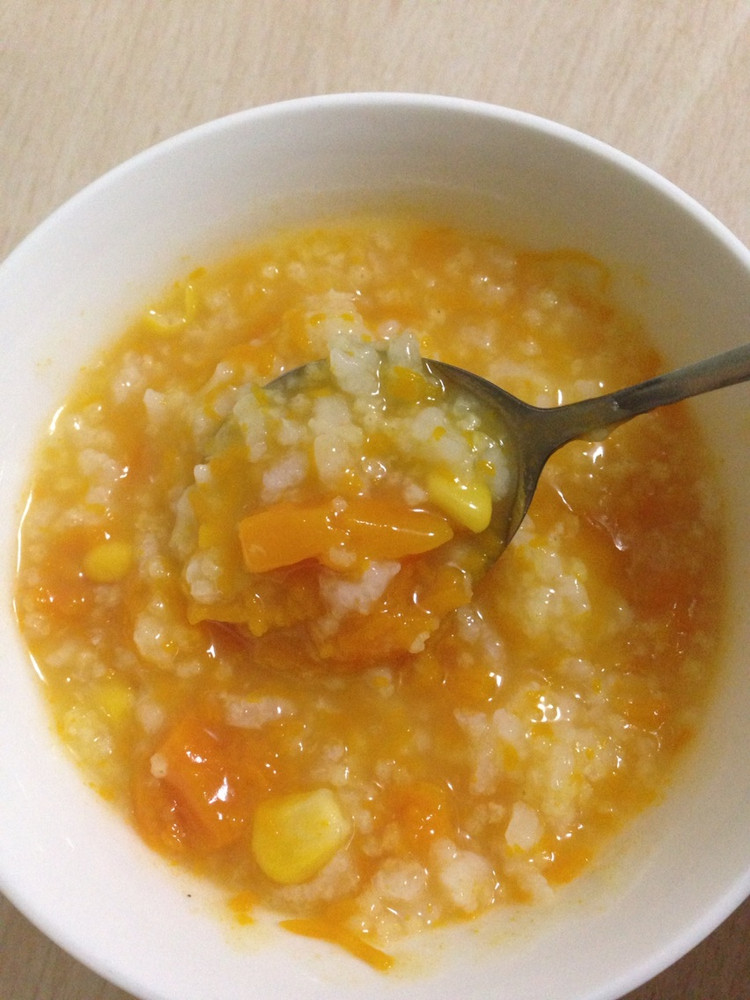 感冒食谱-玉米南瓜粥的做法