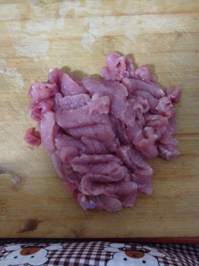 香干肉片的做法图解2