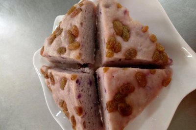 葡萄紫薯松糕