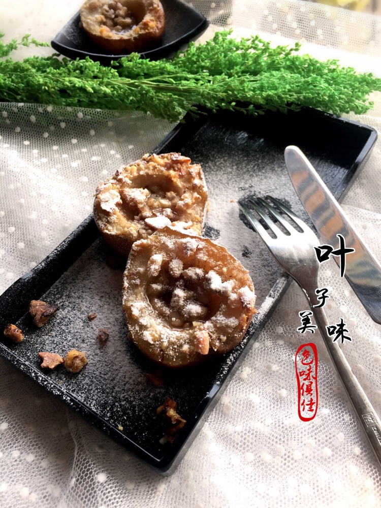 水果新吃法【甜蜜坚果烤香梨】的做法图解7