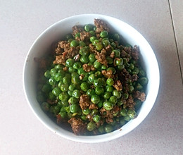 肉末焖青豌豆的做法