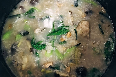 香菇瘦肉海蛎粥