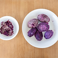 #美食视频挑战赛# 紫薯夹心米饼的做法图解3