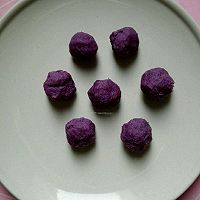 健康低卡的紫薯鲜奶水晶汤圆的做法图解3