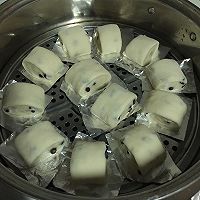蜜豆刀切馒头---一次发酵的做法图解7