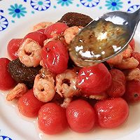 #享时光浪漫 品爱意鲜醇#桂花话梅番茄加拿大北极虾的做法图解7