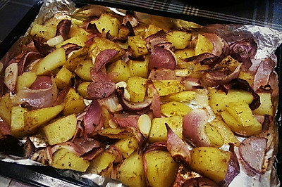 烤土豆洋葱