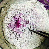 渐变紫薯牛奶玫瑰花馒头（附面团发酵法）的做法图解2