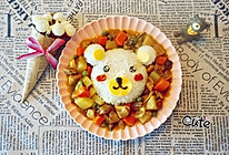 小熊咖喱牛腩饭#奇妙咖喱，拯救萌娃食欲#的做法