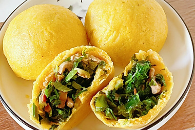 春天的味道/玉米面菜团子