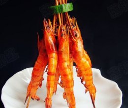 黑椒烤虾串 的做法