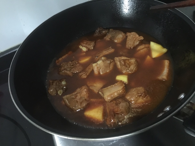 番茄糖醋排骨土豆的做法图解9