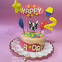 宠物生日蛋糕 宠物蛋糕 猫蛋糕 狗蛋糕的做法图解1