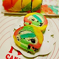 彩虹蛋糕卷的做法图解20