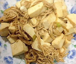 鸡胸肉丝炒豆腐的做法