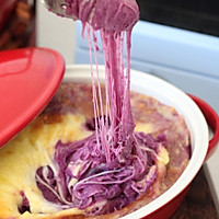 紫薯新吃法！芝士焗紫薯泥：的做法图解9