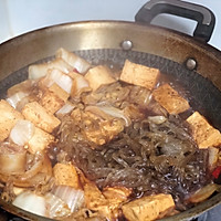 白菜豆腐粉丝煲的做法图解5