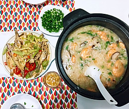 暖胃二人餐（普宁豆酱剥皮鱼/海鲜砂锅粥）的做法