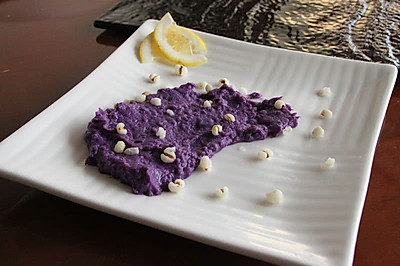 椰香紫薯泥